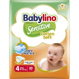 Pannolini taglia 4 Babylino Sensitive - Da 8 a 13 Kg