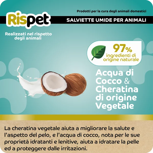 Salviette Rispet cocco keratina