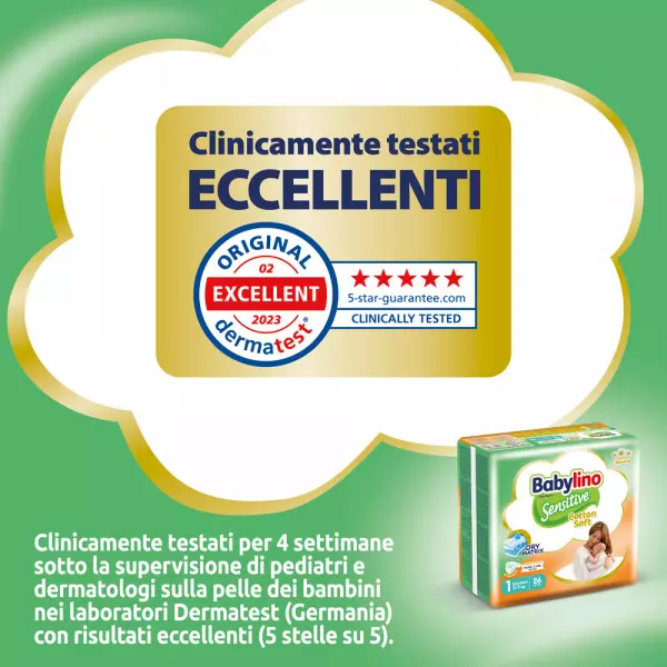 Pannolini Babylino Sensitive: Taglia 1 - da 2 a 5Kg